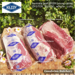 Beef blade OYSTER BLADE Australia STEER (young cattle) KILCOY frozen daging rendang sampil STEAK SCHNITZEL CUTS 3/8" 1cm (price/pack 500g 4-5pcs)